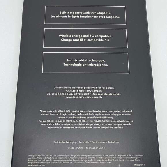 Kate Spade iPhone 15 Pro Max Case - Pink, Blue, and White Floral - Picture 3 of 6